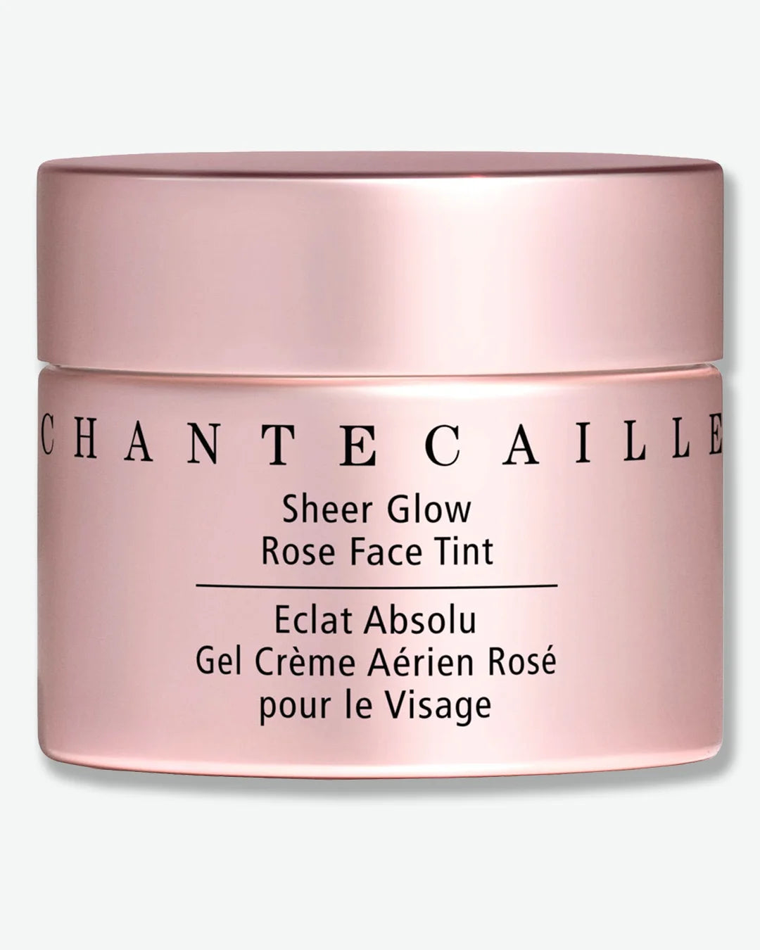 Chantecaille Sheer Glow Rose Face Tint jar on a white background