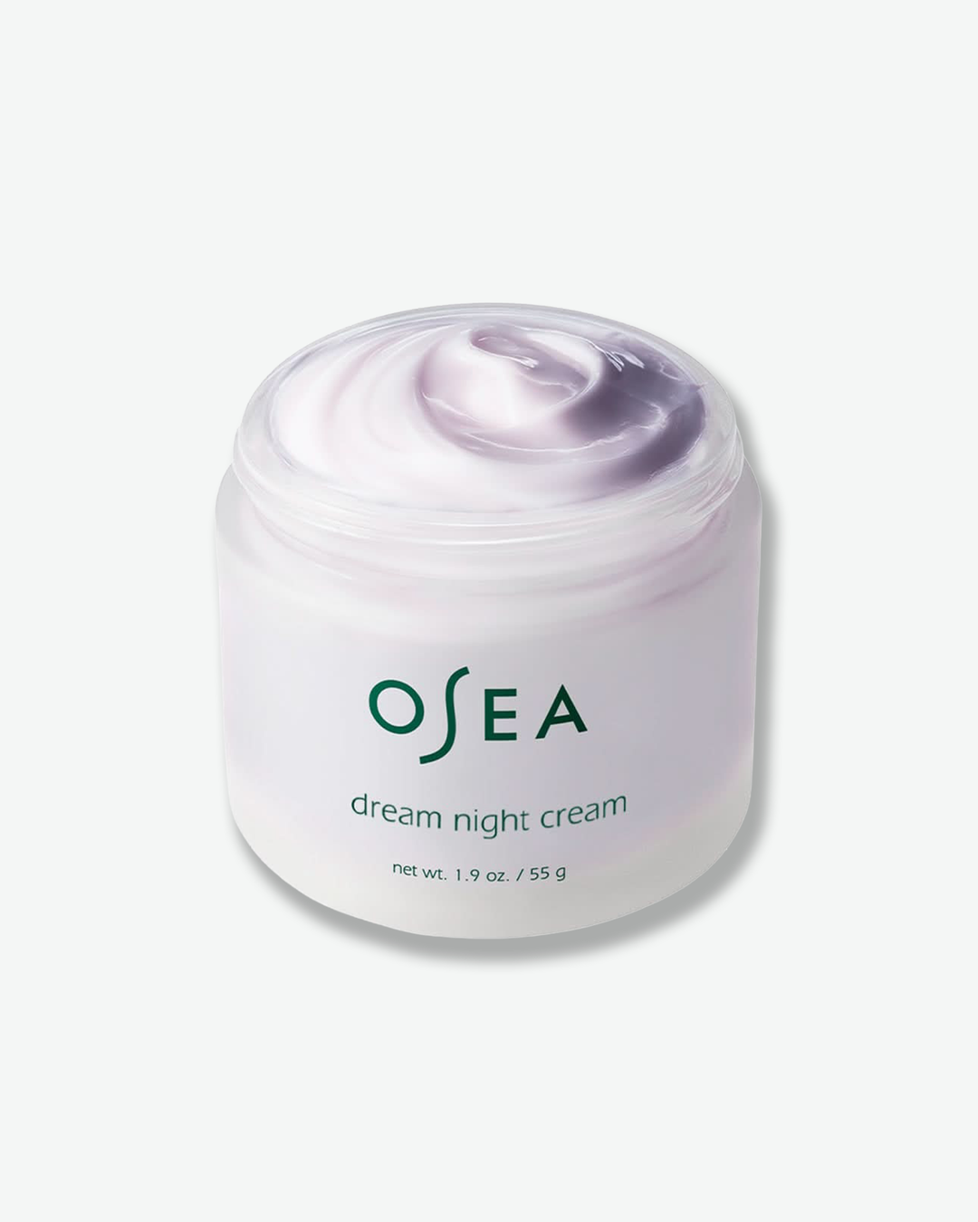 Osea dream night cream jar on a white background