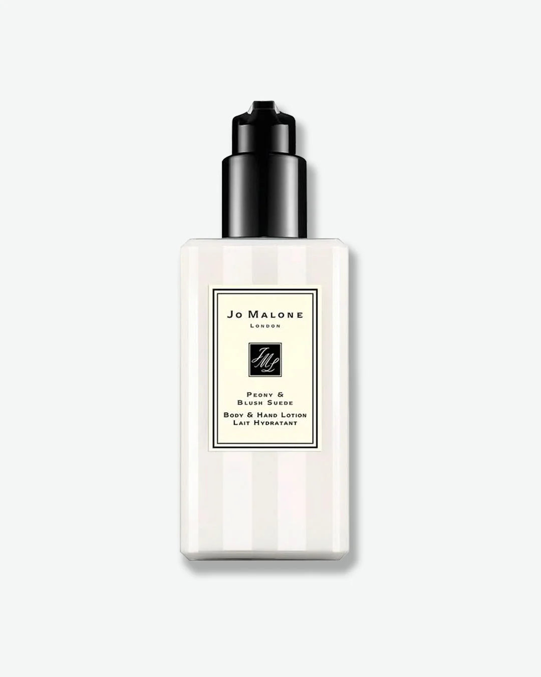 Jo Malone body lotion bottle on a white background