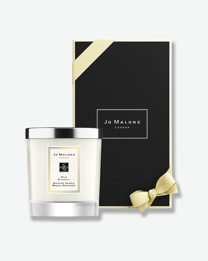 Jo Malone candle and packaging on a white background
