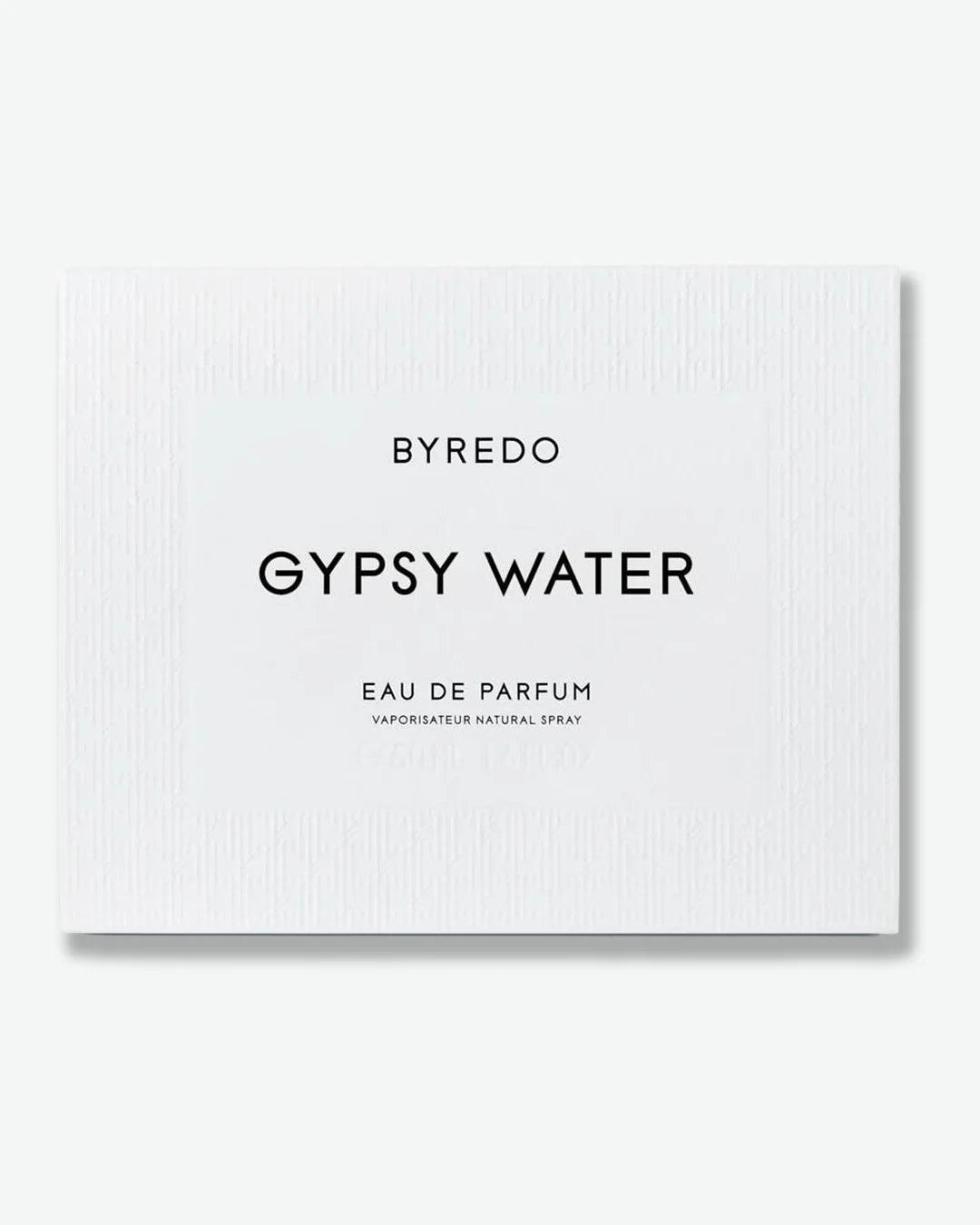 Byredo Gypsy Water eau de parfum packaging on a white background