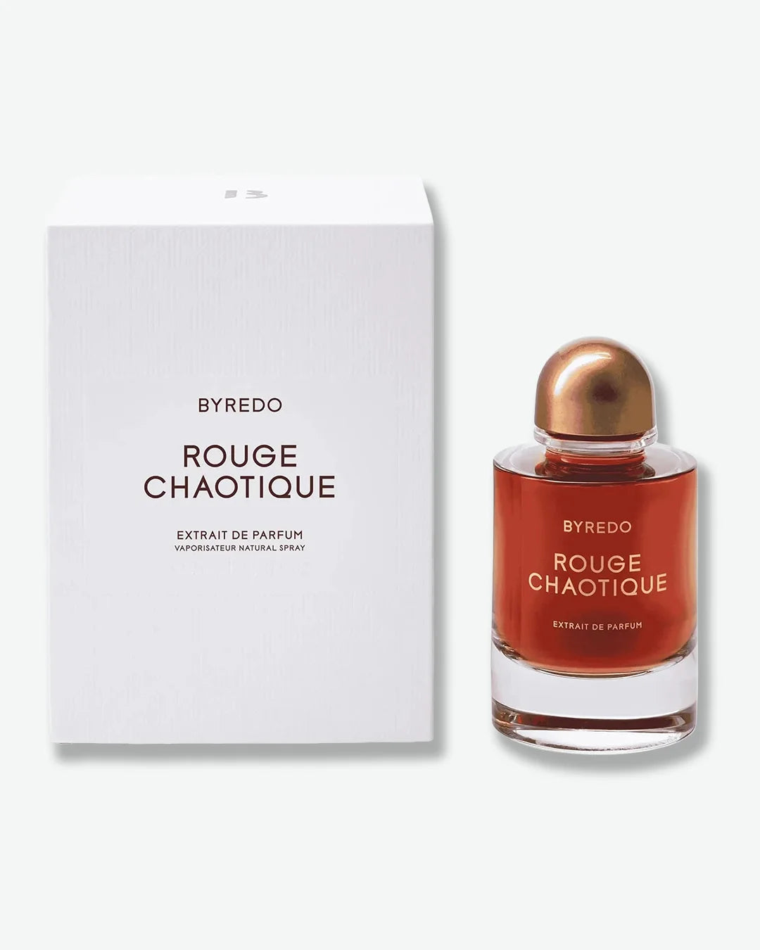 Byredo Rouge Chaotique perfume bottle and packaging on a white background