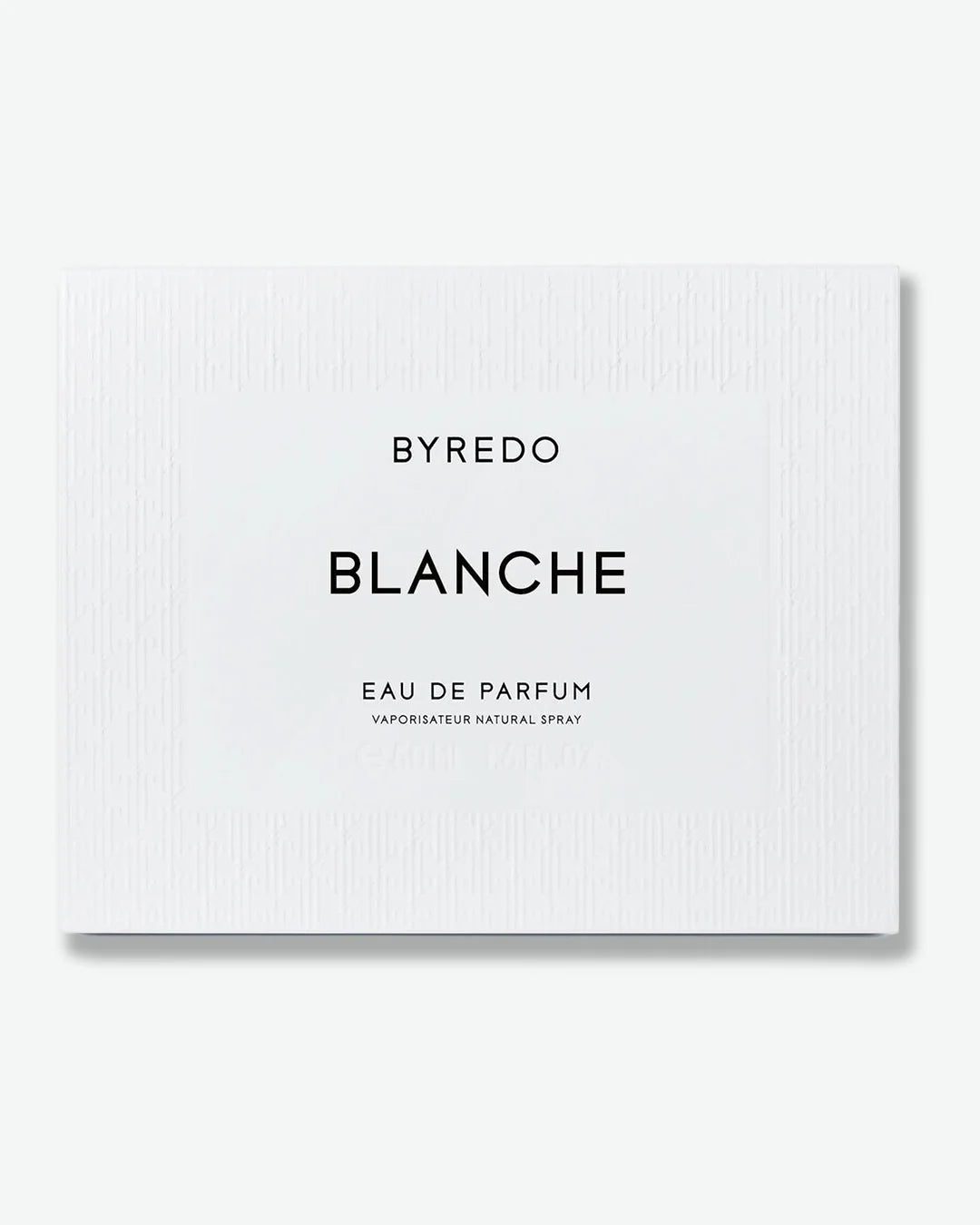 Byredo Blanche Eau de Parfum packaging on a white background