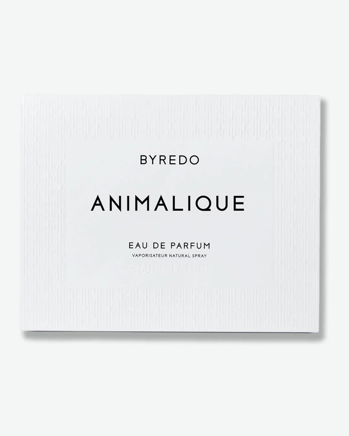 Byredo Animalique eau de parfum packaging on a white background