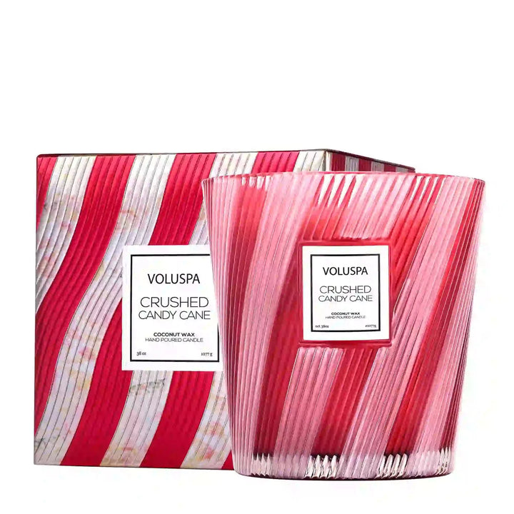 Crushed Candy Cane 3 Wick Candle