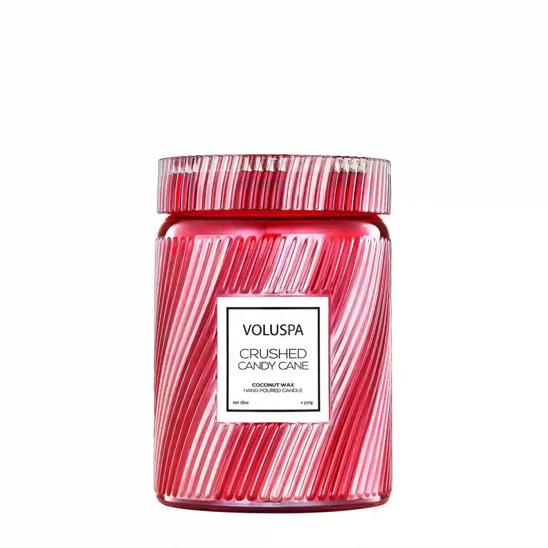 Crushed Candy Cane Large Jar Candle
