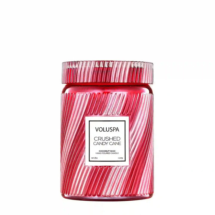 Crushed Candy Cane Large Jar Candle