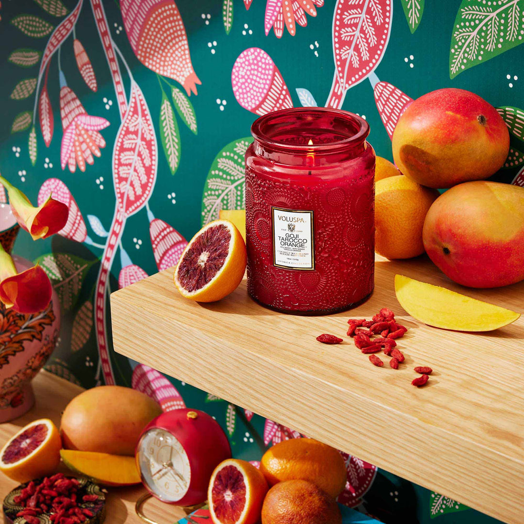 Goji Tarocco Orange Large Jar Candle