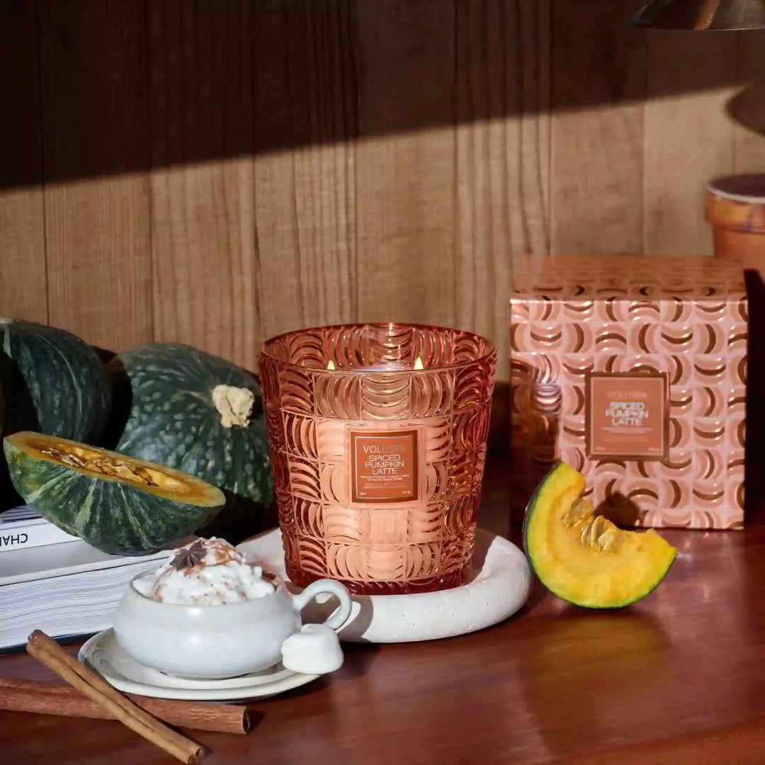 Spiced Pumpkin Latte 3 Wick Candle