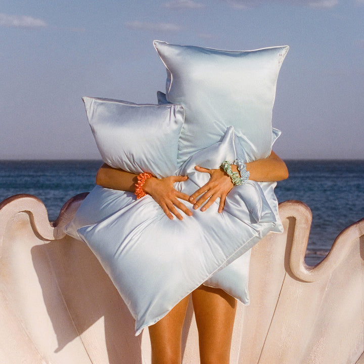 Pure Silk Pillowcase Queen, Seabreeze