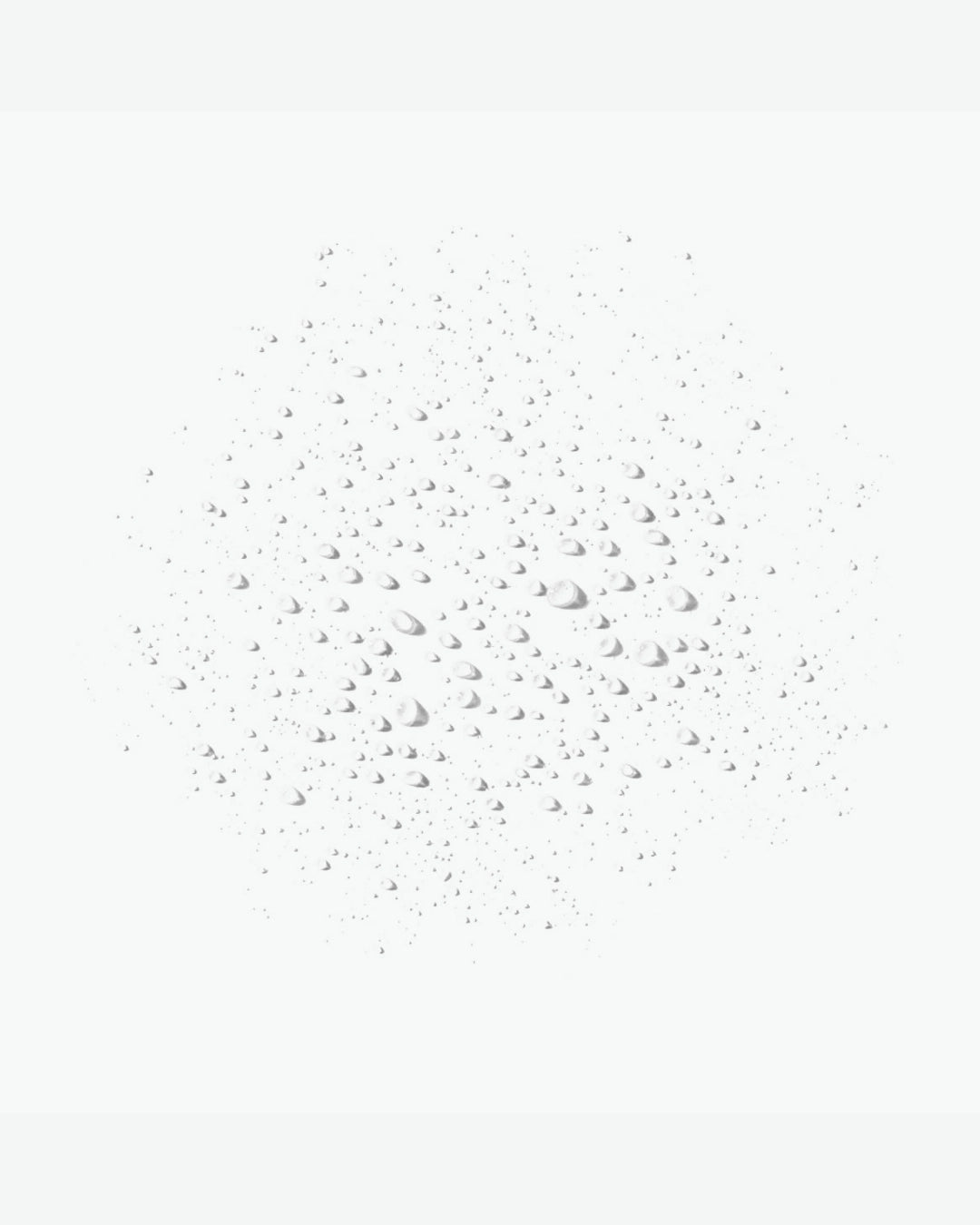 White background with transparent product speckles