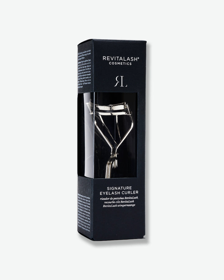 Revitalash eyelash curler packaging on a white background