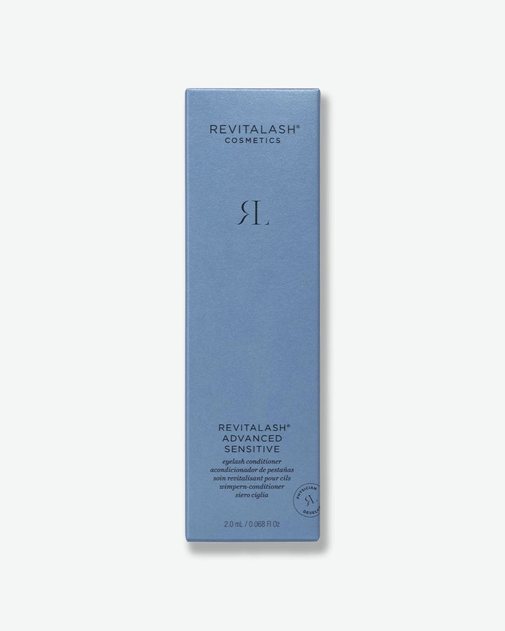 Revitalash cosmetic box on a white background