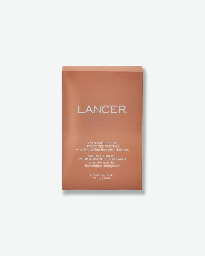 Lancer eye mask packaging on a white background
