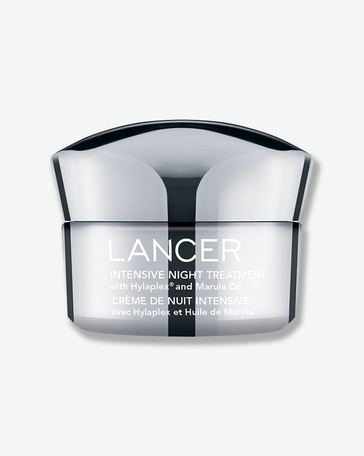 Lancer Intensive Night Treatment jar on a white background