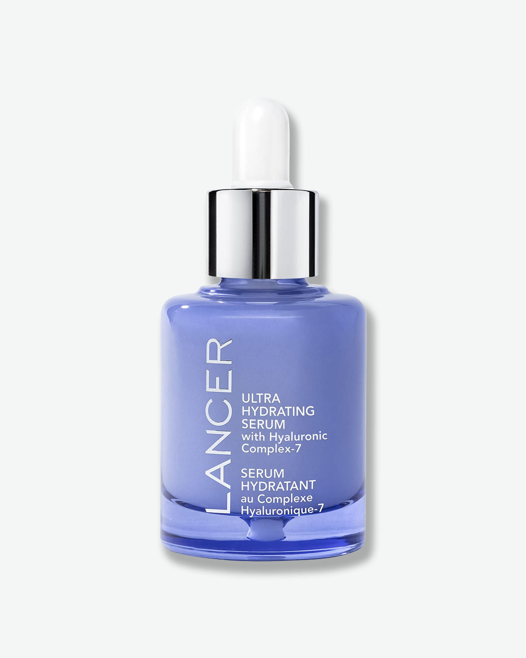 Lancer Ultra Hydrating Serum bottle on a white background