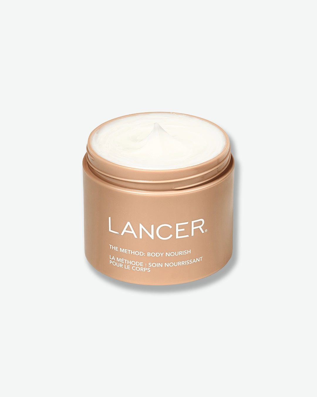 Lancer skincare product jar on a white background
