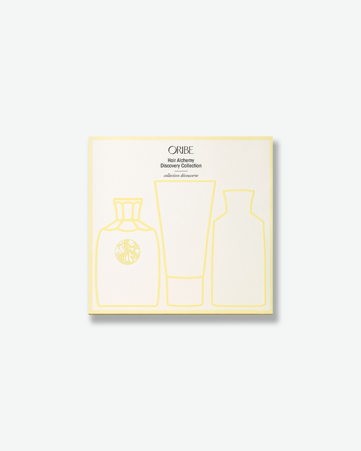 Oribe hair care product packaging on a white background