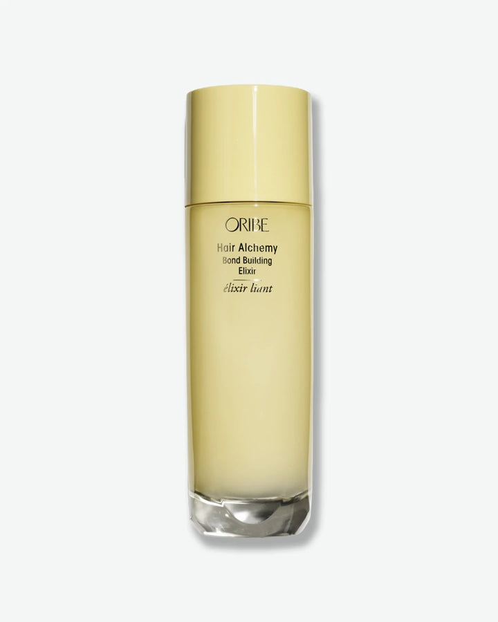 Oribe hair care product bottle on a white background