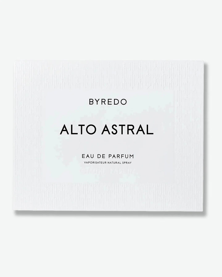 Byredo Alto Astral eau de parfum packaging on a white background