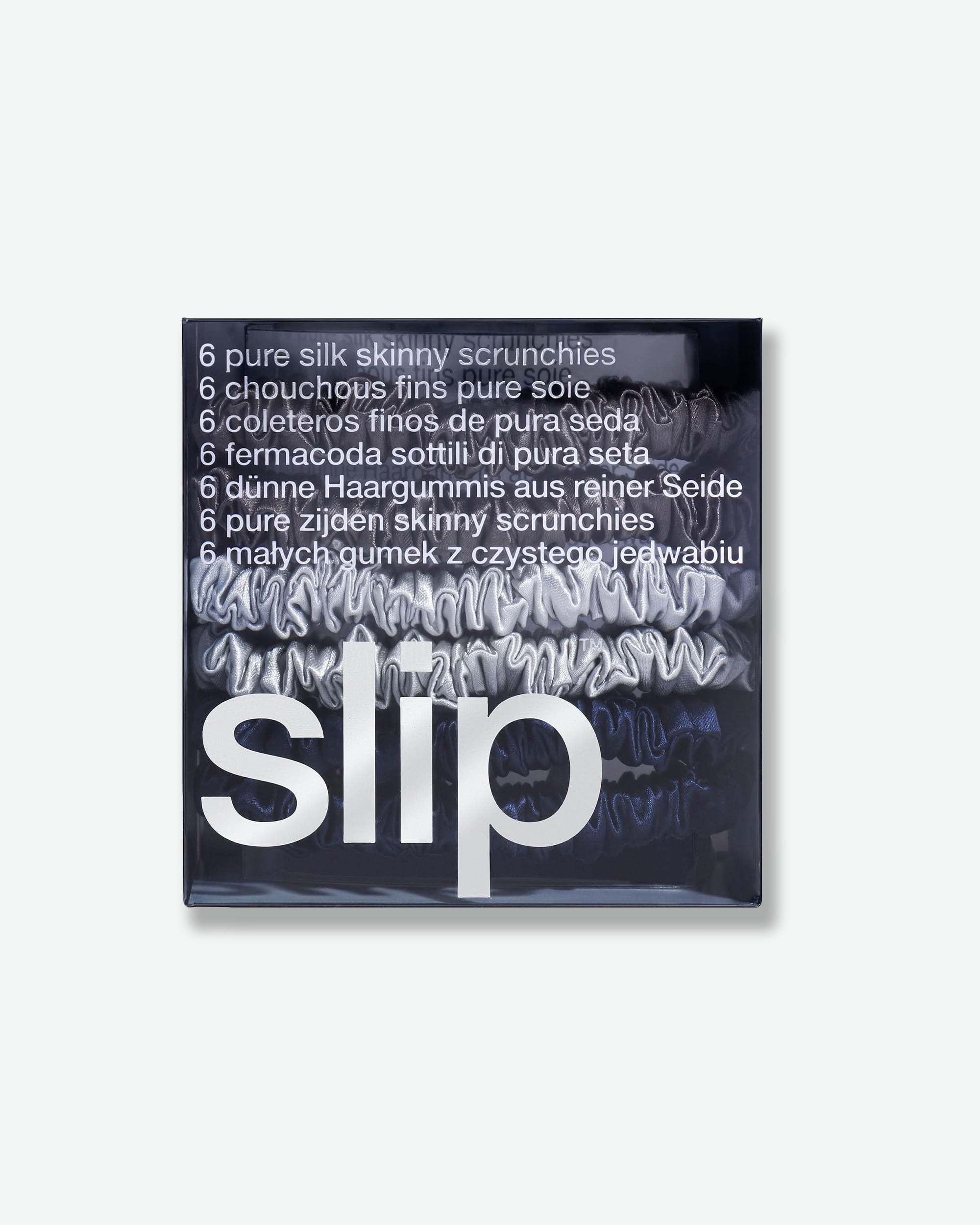 Product packaging for 'slip' with text on a white background