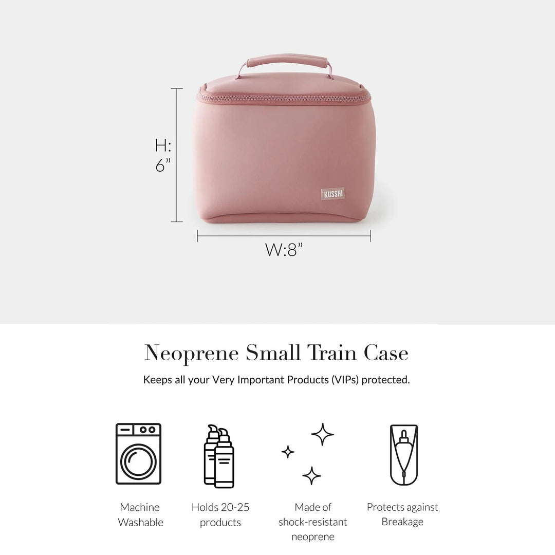 Small Train Case Makeup Bag