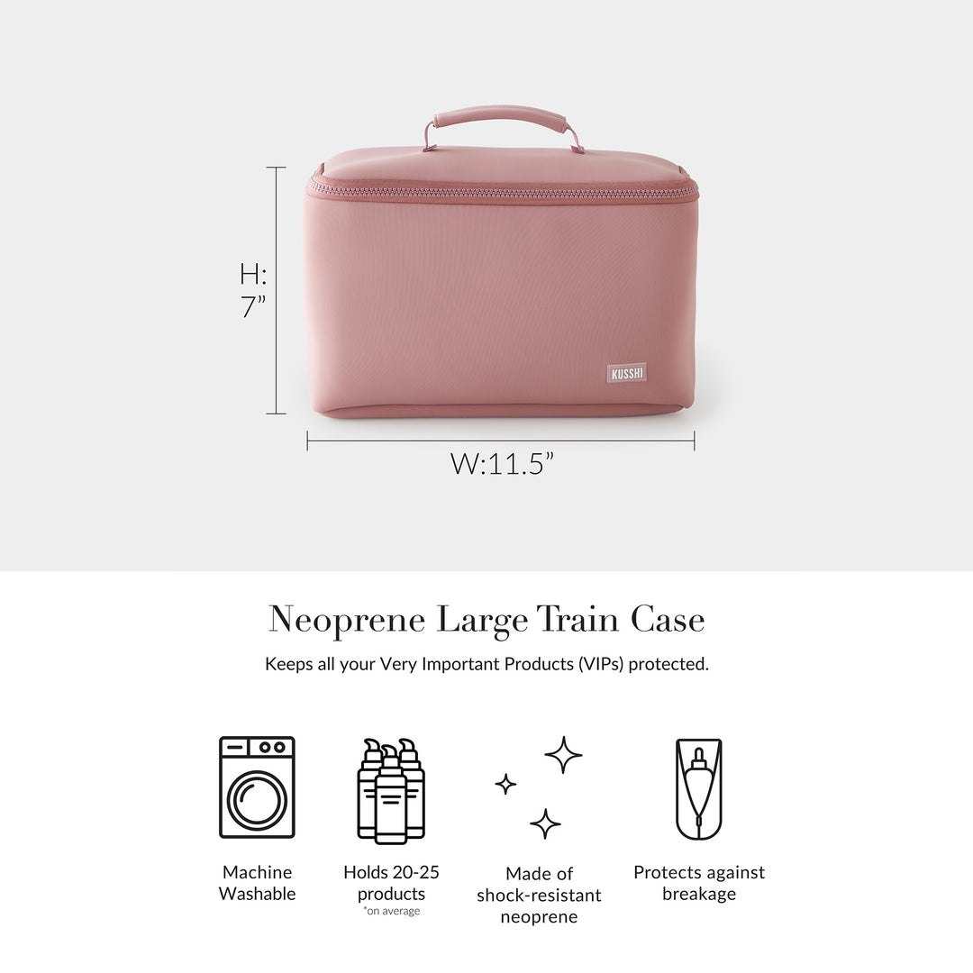 Large Train Case Makeup Bag