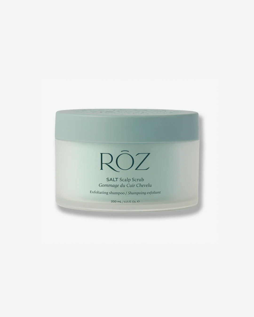 Jar of Roz Salt Scalp Scrub on a white background