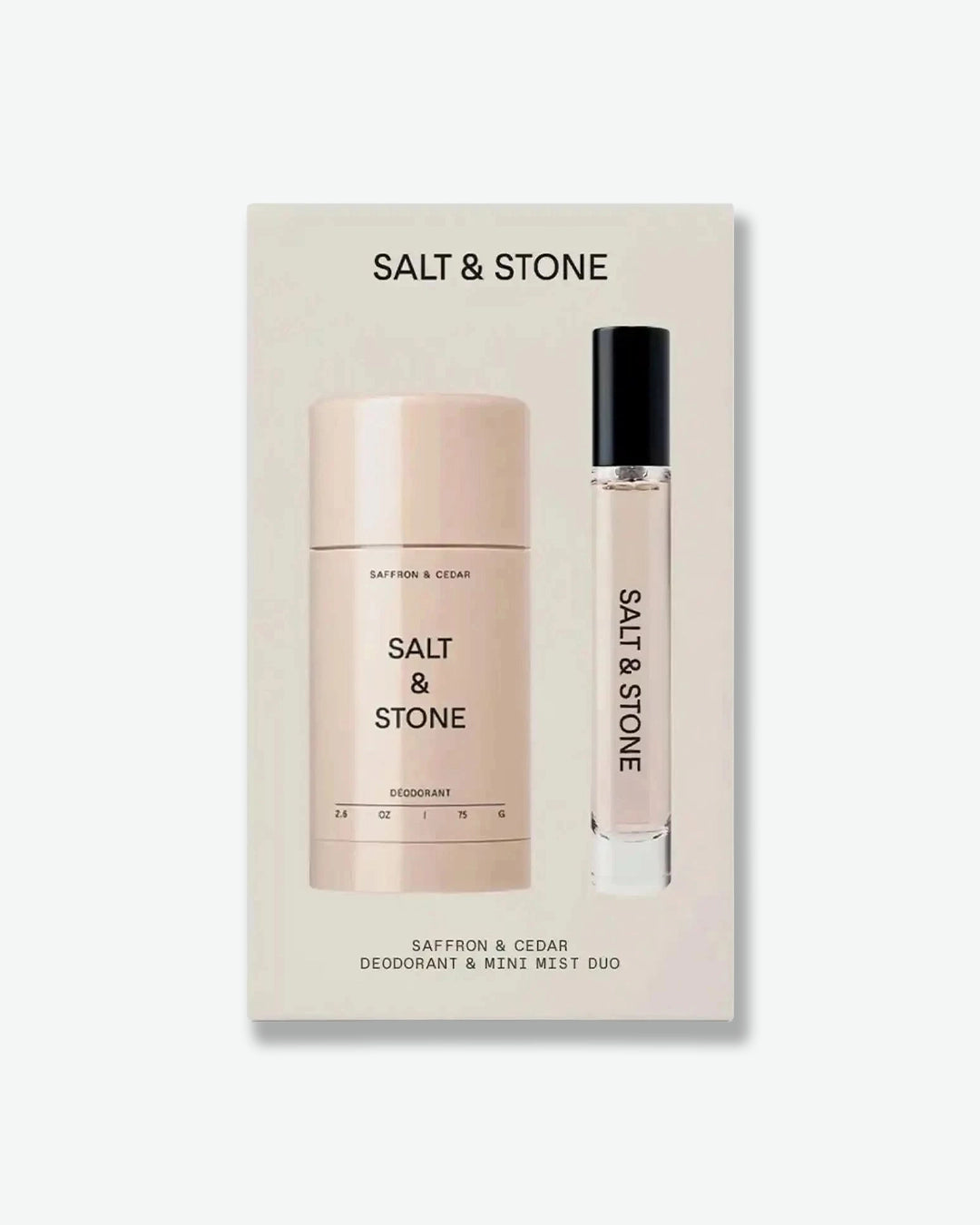 Saffron & Cedar Deodorant + Mini Mist Duo