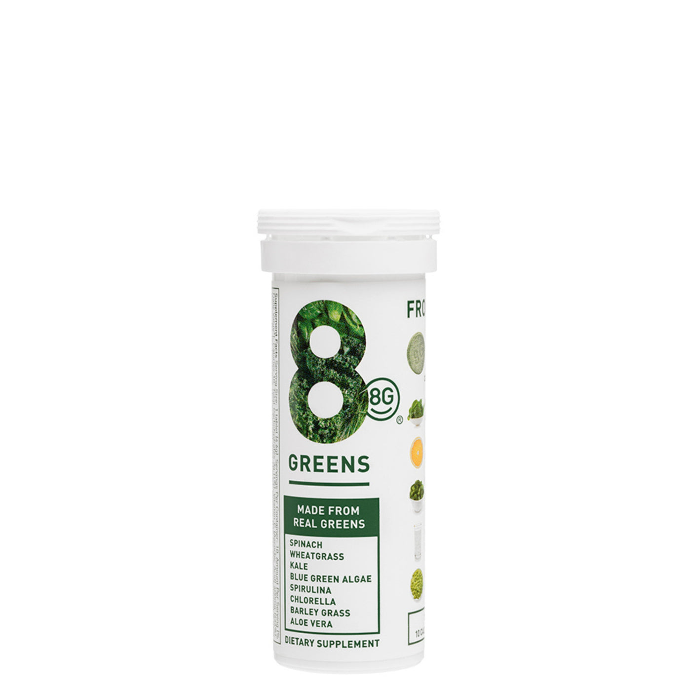 8greens Lemon Lime Dietary Supplement Tablets
