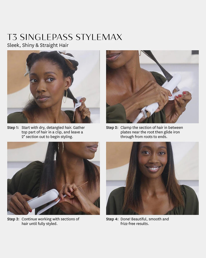 T3 Singlepass Stylemax Flat Iron 1" Satin Blush