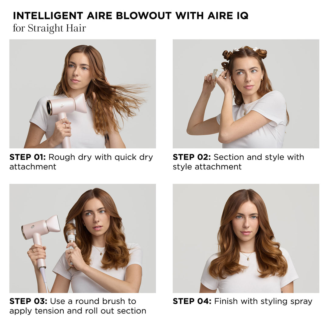 Aire IQ Smart Intelligent Hair Dryer, Satin Blush