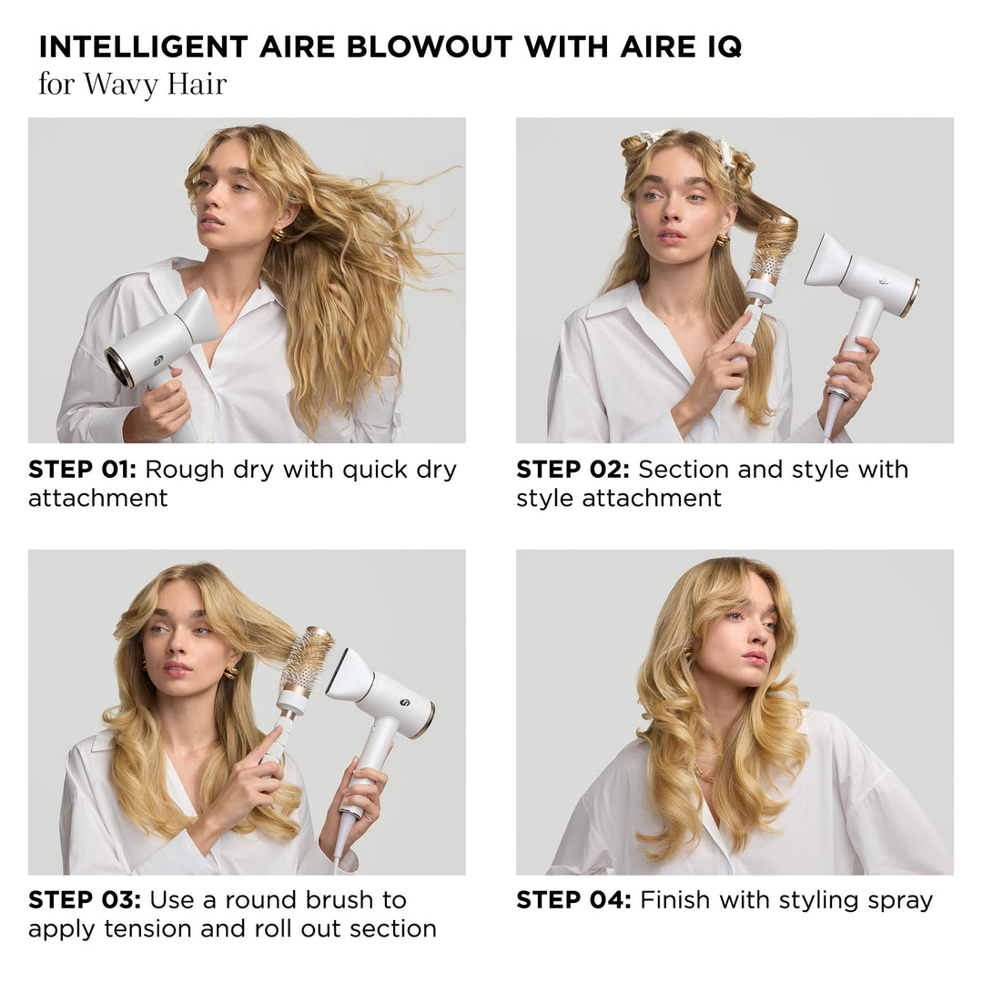 Aire IQ Smart Intelligent Hair Dryer, Satin Blush