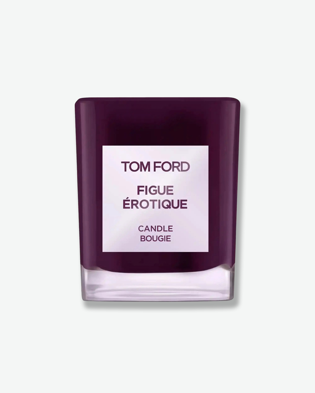 Tom Ford Figue Erotique candle on a light gray background