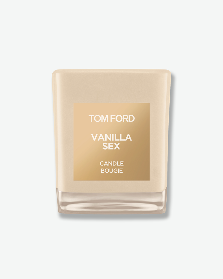 Tom Ford Vanilla Sex candle on a white background