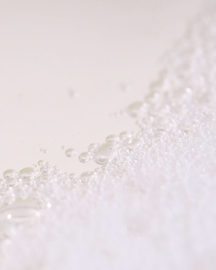 Close-up of pearls on a light background