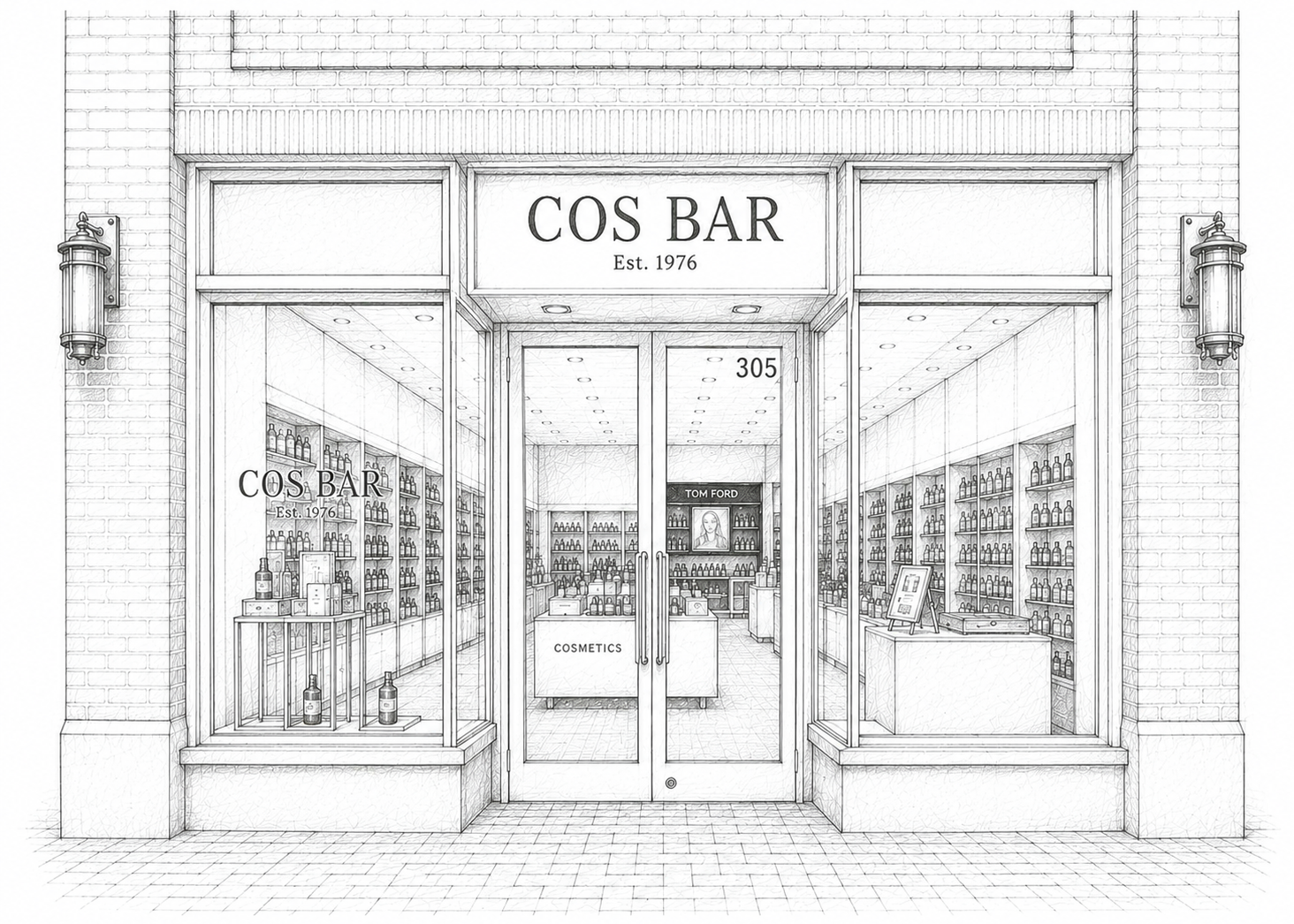 Sketch of Cos Bar Edina