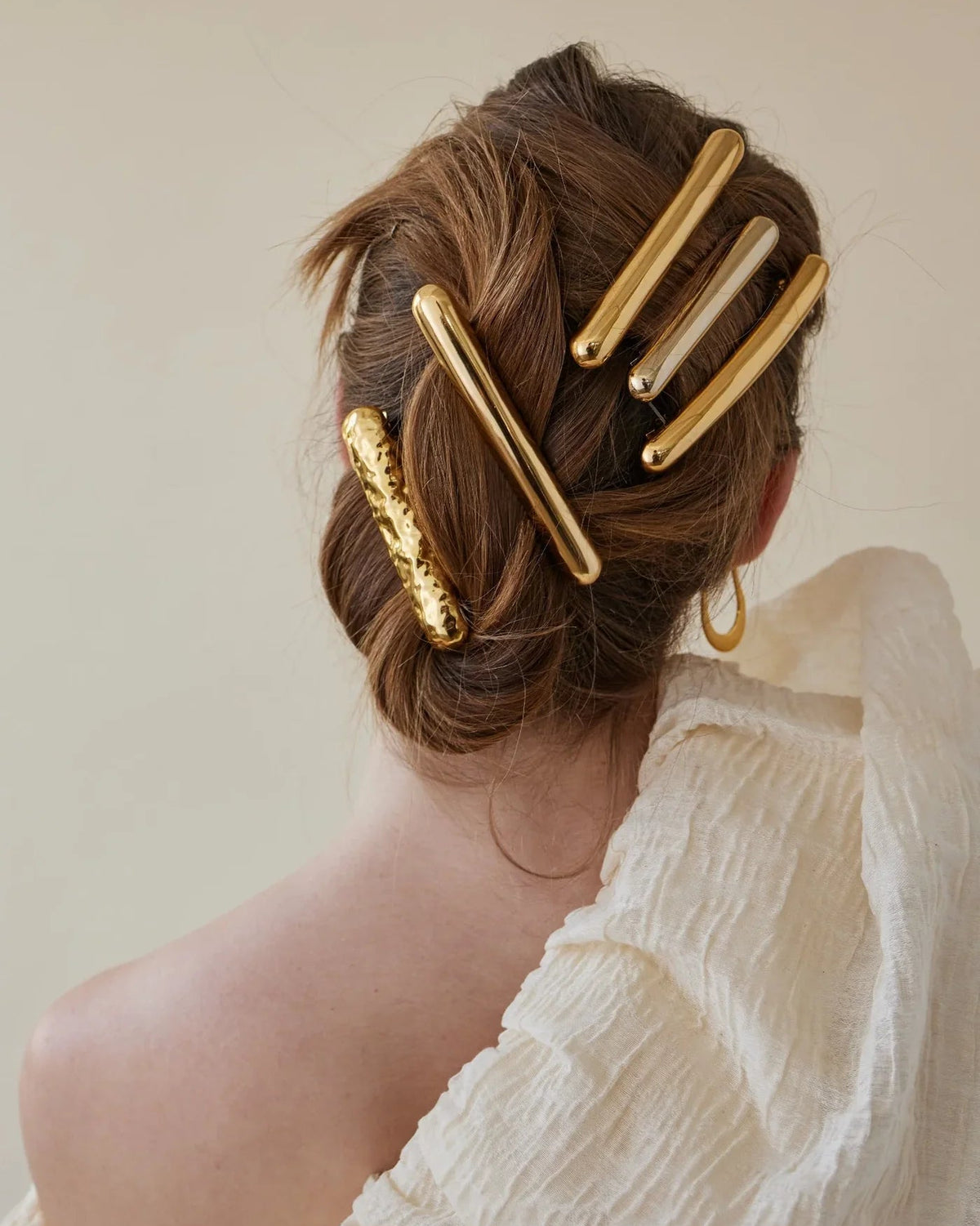 Mini Glossy Bar Barrette