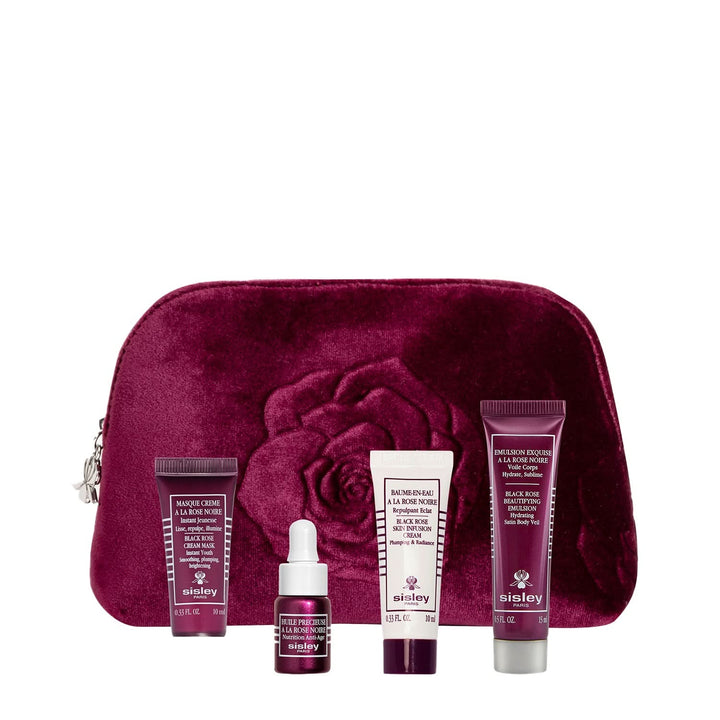 6-piece Black Rose Pouch, Yours with a $350 Sisley Paris purchase