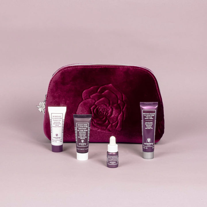 6-piece Black Rose Pouch, Yours with a $350 Sisley Paris purchase