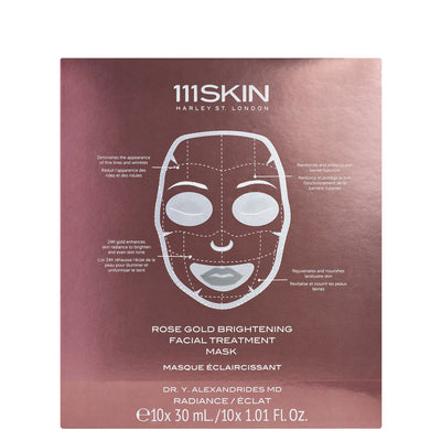 Rose Gold Brightening Facial Treatment Mask Box
